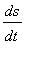 ds/dt