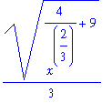 1/3*(4/x^(2/3)+9)^(1/2)