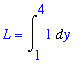 L = Int(1,y = 1 .. 4)