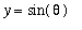 y = sin(theta)