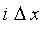 i*Delta*x