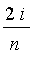 2*i/n
