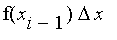 f(x[i-1])*Delta*x
