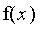 f(x)