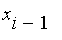 x[i-1]