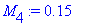 M[4] := .15