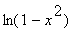 ln(1-x^2)