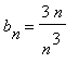 b[n] = 3*n/(n^3)