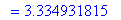 `` = 3.334931815