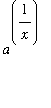 a^(1/x)