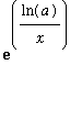 exp(ln(a)/x)