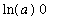 ln(a)*0