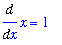 Diff(x,x) = 1