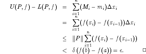 Math 554 Riemann Integration